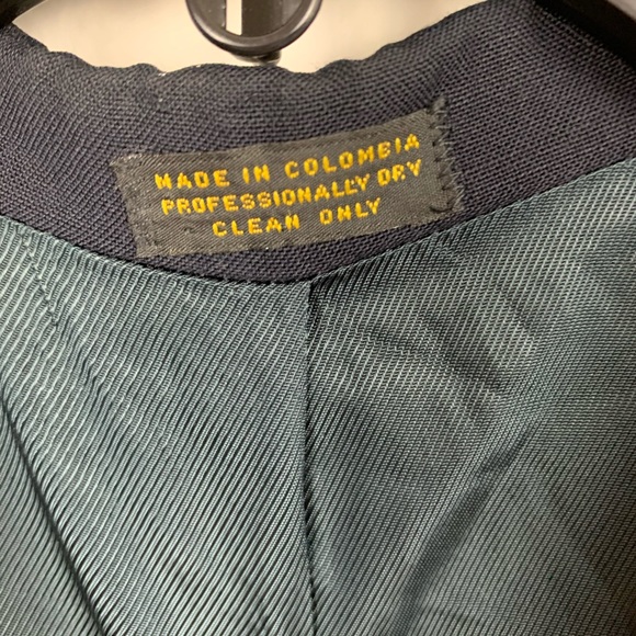 Oscar de la Renta Blue Wool Blazer Suit Coat B419 - Picture 5 of 5